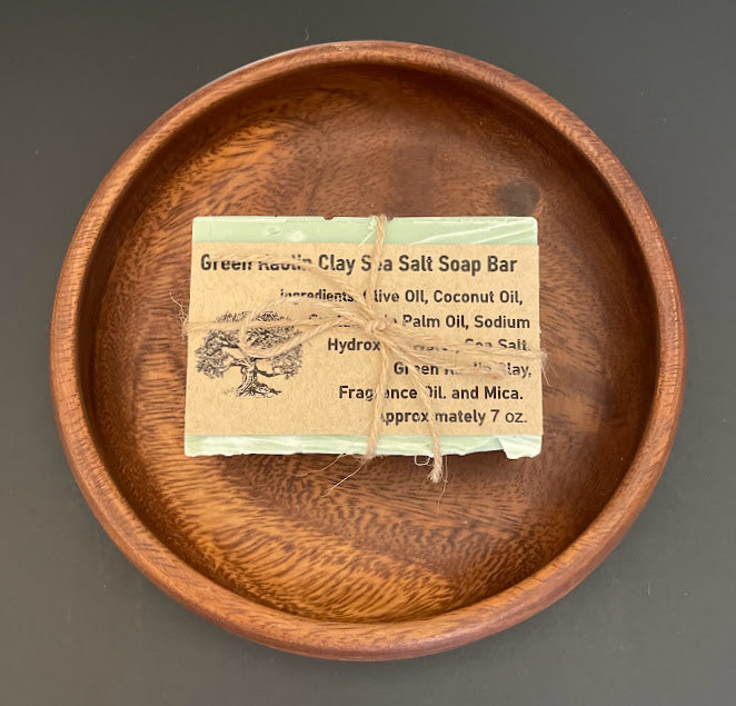 Green Kaolin Clay Sea Salt Soap Bar