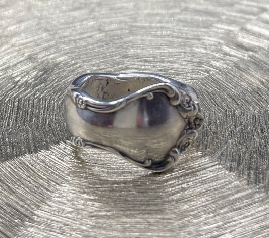 Sterling SIlver Vintage Spoon RIng - Size 7.75 SS2