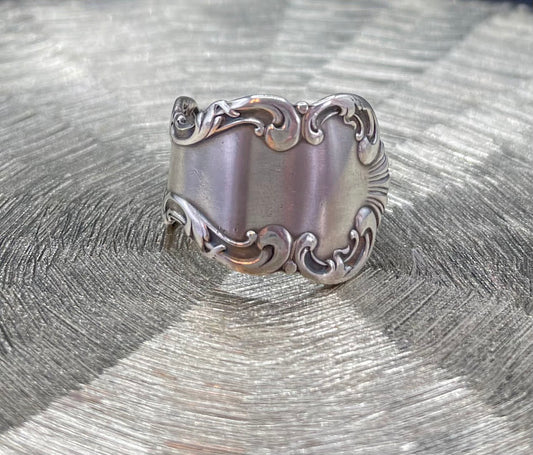 Sterling SIlver Vintage Spoon RIng - Size 11.5 SS3