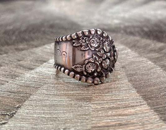 Sterling SIlver Vintage Spoon RIng - Size 11.75 SS4