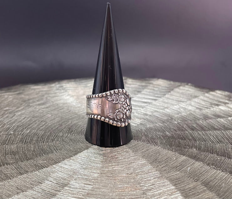 Sterling SIlver Vintage Spoon RIng - Size 11.75 SS4