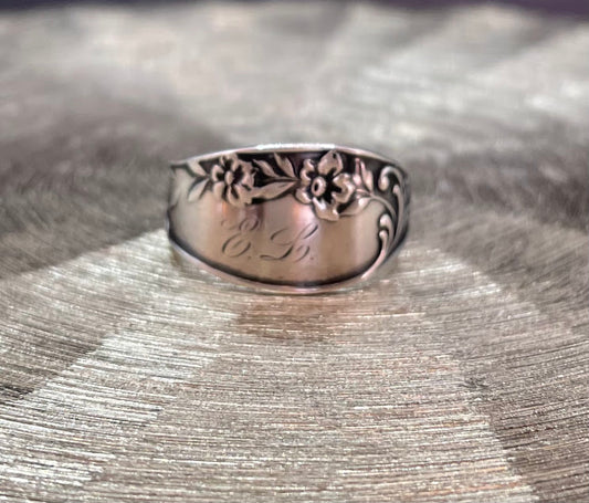 Sterling SIlver Vintage Spoon RIng - Size 12 SS5