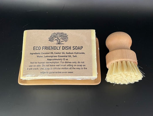 Eco-Friendly Dish Soap Set Large - Lemongrass